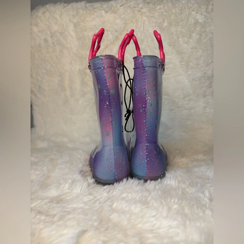 Kids Mermaid Light-Up Rain Boots - Size 10 M